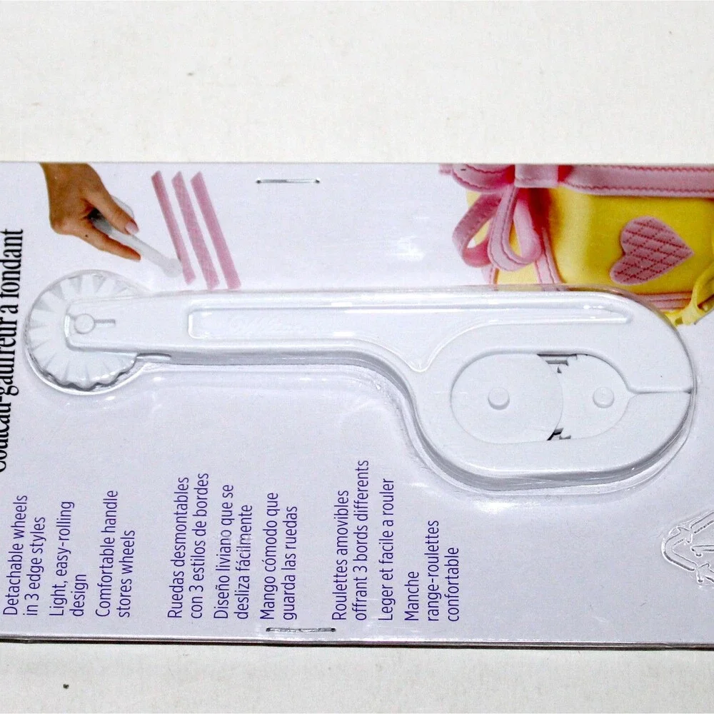 Wilton Fondant Cutter & Embosser cake tool 3 styles NEW cake decor plastic